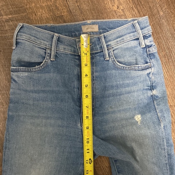 MOTHER THE HUSTLER ANKLE FRAY IN UNDERSTUDY HI RISE KICK FLARE BOOTCUT STRETCH - Picture 12 of 16